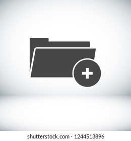 Add Folder. icon. Vector Eps 10