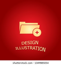 Add Folder. icon. Vector Eps 10