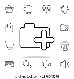 add folder icon. Web icons universal set for web and mobile