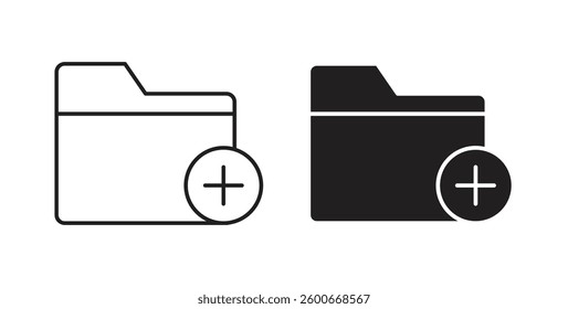 Add folder icons graphics set vectors