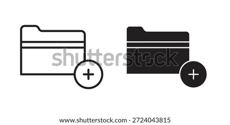 Add folder icons logo design, Pictogram Icons