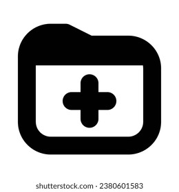 add folder line vector icon