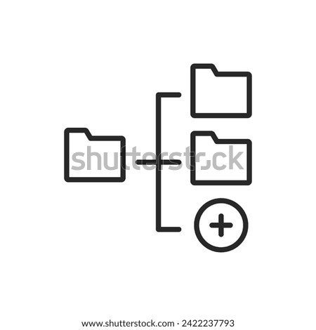 Add folder. Simple vector icon.