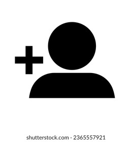 Añadir un icono de silueta posterior. Vector.
