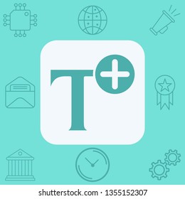 Add font vector icon sign symbol