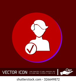 add friend avatar icon. man avatar