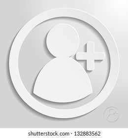 add friend circle eps10 vector icon, bright style for your design