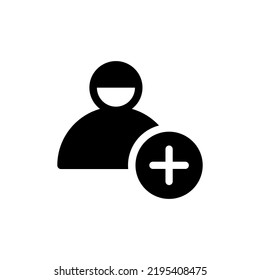 add friend icon design vector illustration high quality black style