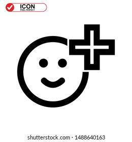 add friend icon isolated sign symbol vector illustration - high quality black style vector icons
