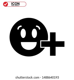 add friend icon isolated sign symbol vector illustration - high quality black style vector icons
