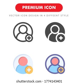 agregar un paquete de iconos de amigos aislado en fondo blanco. para el diseño de su sitio web, logotipo, aplicación, interfaz de usuario. Ilustración gráfica vectorial y trazo editable. EPS 10.