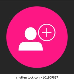Add friend icon vector