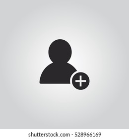 add friend icon vector, can be used for web and mobile design 
