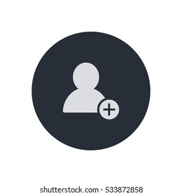 add friend icon vector, can be used for web and mobile design 
