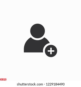 add friend icon. Vector Eps 10