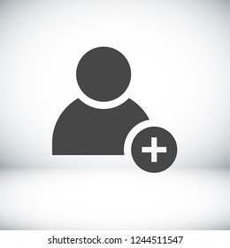 add friend icon. Vector Eps 10