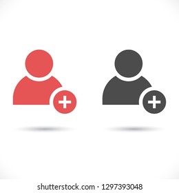 add friend icon. Vector Eps 10