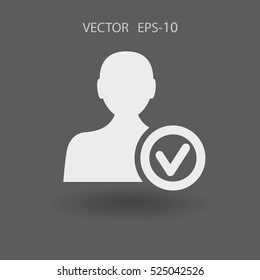 add friend icon. vector illustration