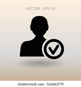add friend icon. vector illustration