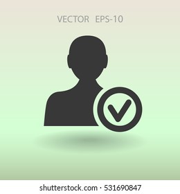 icono de añadir amigo. ilustración vectorial