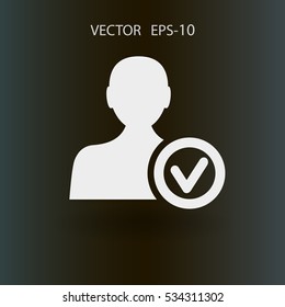 add friend icon. vector illustration