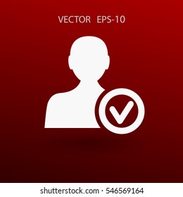 add friend icon. vector illustration