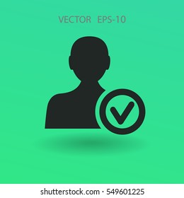 add friend icon. vector illustration