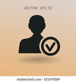 icono de añadir amigo. ilustración vectorial