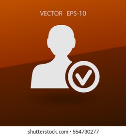 add friend icon. vector illustration