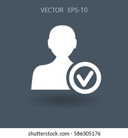 icono de añadir amigo. ilustración vectorial