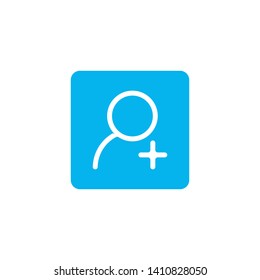 add a friend simple vector logo