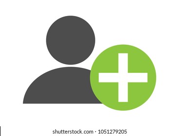 Add friend user plus sign icon vector illustrations isolated on white background