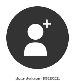 add friend vector icon, member sign, user icon, social friend icon, person sign