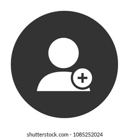 add friend vector icon, member sign, user icon, social friend icon, person sign