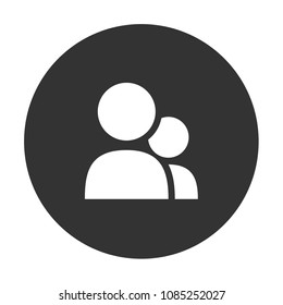 add friend vector icon, member sign, user icon, social friend icon, person sign