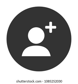 add friend vector icon, member sign, user icon, social friend icon, person sign