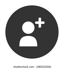 add friend vector icon, member sign, user icon, social friend icon, person sign