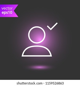 Add friend vector icon. Add member  vector sign. Add person social sign. User avatar sign. Man profile icon. EPS 10 flat symbol