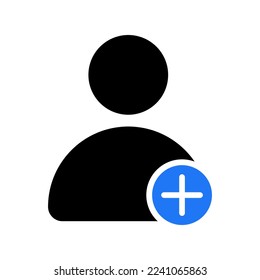 Agregar A Icono De Amigos, Iconos De Estilo Negro De Alta Calidad