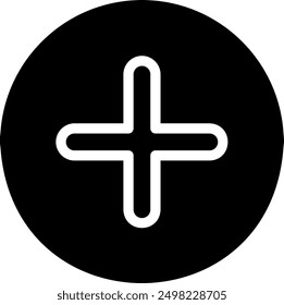 add glyph icon illustration vector