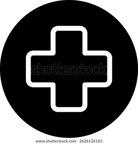 add glyph icon illustration vector