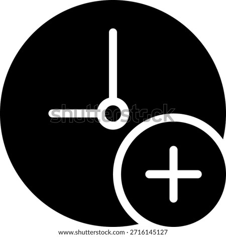add glyph icon illustration vector