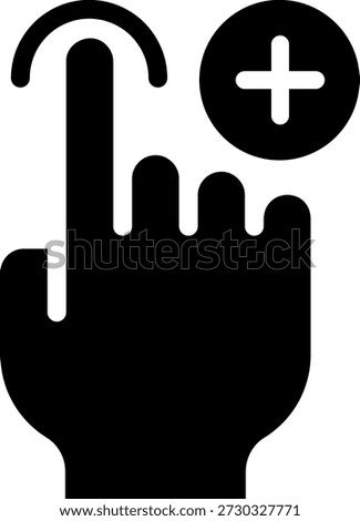 add glyph icon illustration vector