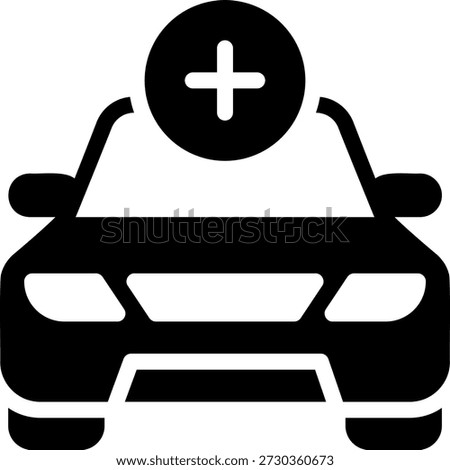 add glyph icon illustration vector