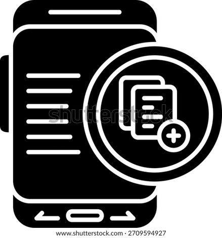 Add Glyph Style Icon Design