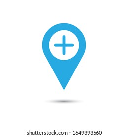 Add GPS icon design. vector illustration