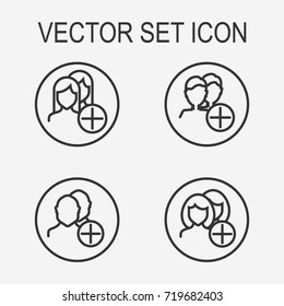 Add Group Icon Set 