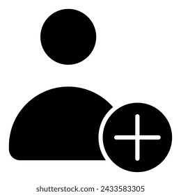 Add Guest icon line vector illustration