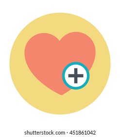 Add to Heart Vector Icon