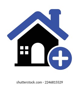 Agregar icono residencial en estilo plano